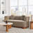 Modern Boucle Upholstered Loveseat-940616872