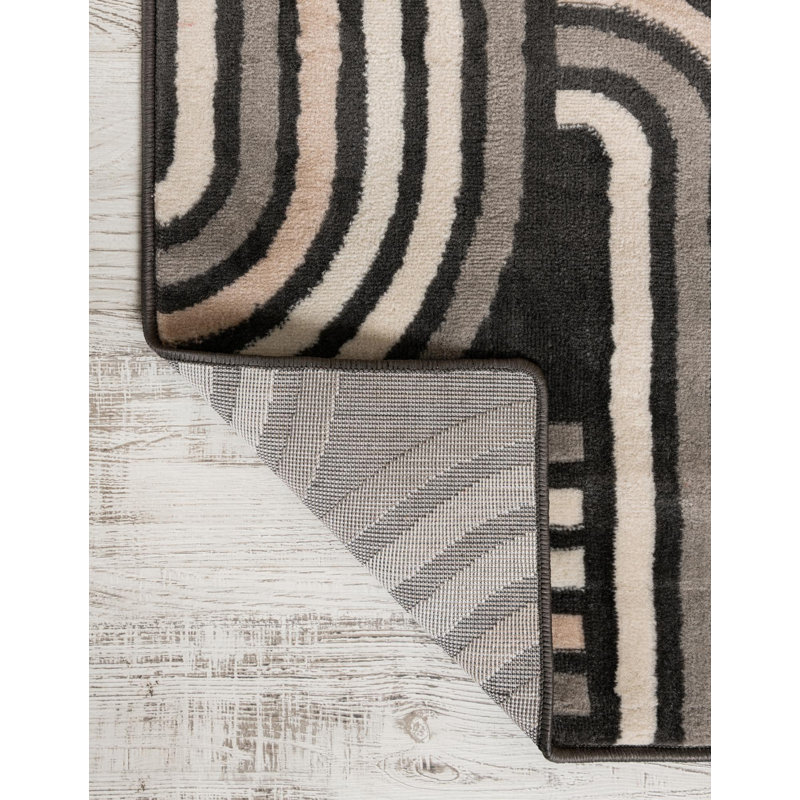 Geometric Area Rug, Runner 61 cm x 243.8 cm