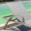 Adjustable Outdoor Lounge Chair Outdoor Chaise Lounge Set with Table