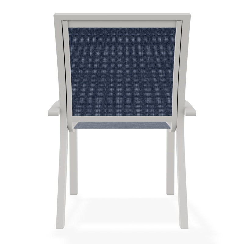 Chaise de café empilable Kendall, Neige, Mavi