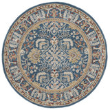 Antiquity Hand-Tufted Dark Blue Area Rug