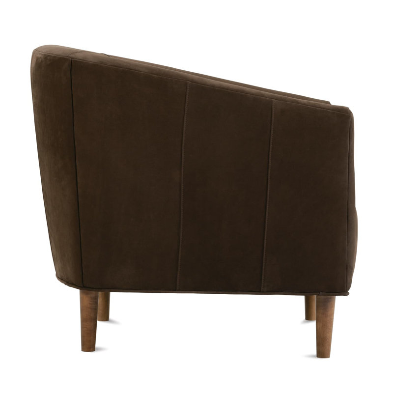 Pate Dark Chocolate Leather Chair