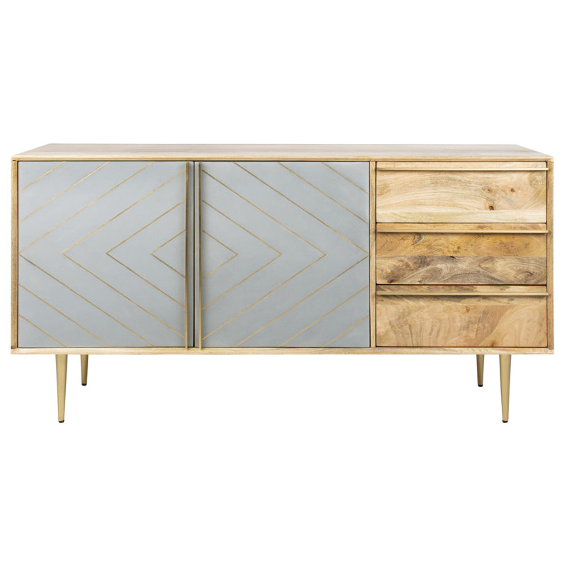 Micael 57.8'' Solid Wood Sideboard