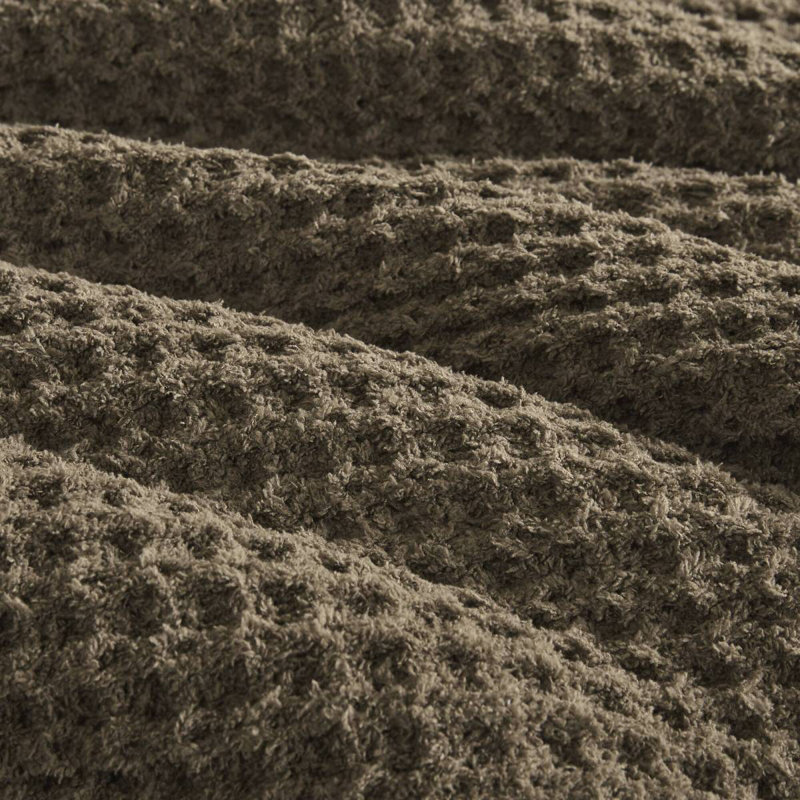 Waffle Knit Chenille Comforter Set Full/Queen