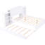 Lit de rangement double blanc avec tête de lit et lit gigogne simple - construction solide pour un sommeil réparateur