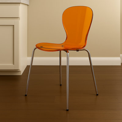 Chaise d'appoint de salle à manger empilable Edenfield