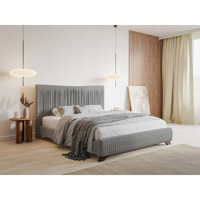Dezmariah Upholstered Fabric Bed Frame