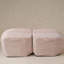Canapé-lit double convertible pliable, rose, la partie droite du produit complet.-344594731