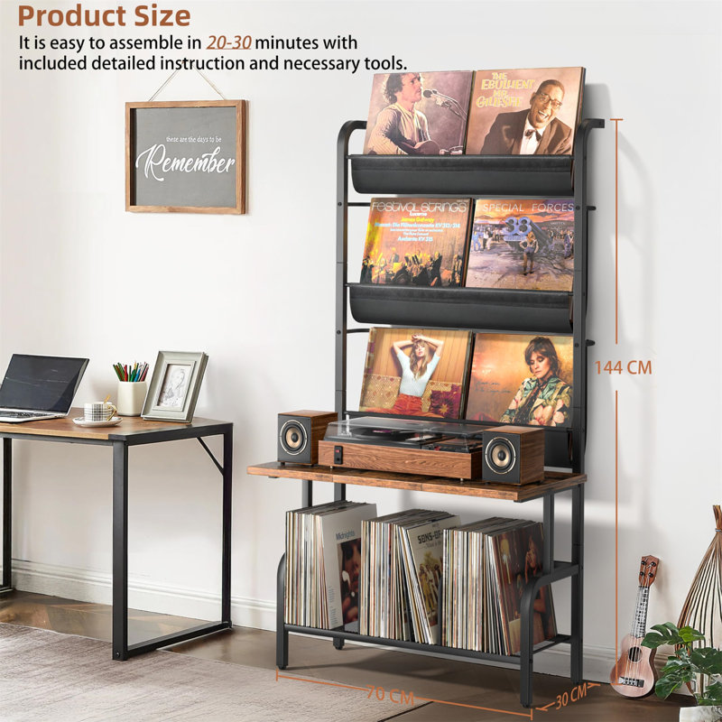 Breonka 144cm H Media Shelves