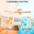 Hot Sales 52 Inch Modern Ceiling Fan With Lights - 3-Color Dimmable LED, 5 Solid Wood Blades, Remote Control, Reversible DC Motor-119971369-119971370