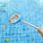 Pool Leaf Skimmer Net Ultra Fine Mesh With Aluminum Poles 5 Sections 6 Feet Swimming Pool Cleaning Net Leaf Catcher For Above Ground Pools Inground Pools