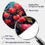 Red Apple Blossom Collage - horloge murale asymétrique-106199571