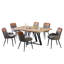 Anoeska Extendable Metal Base Dining Table