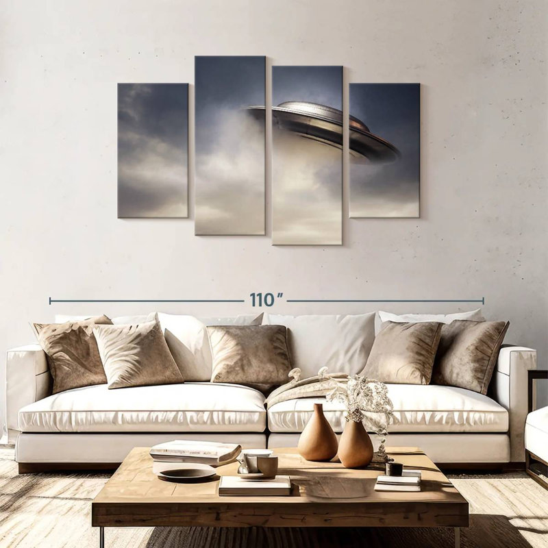 Kelan Flying UFO, 48" H x 75" W
