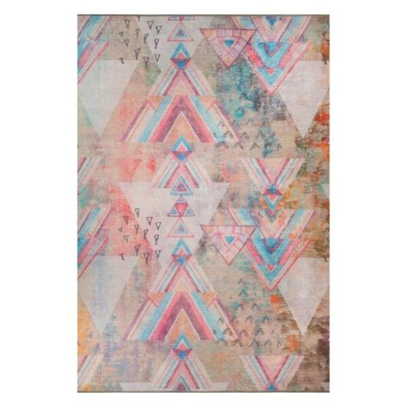 Luxurious Machine Washable Area Rug, 4.9 x 7.5 Feet, 100% Polyester, 1850 g/m², Pile Height: 0.2 inches | Eco-Friendly Recycled Poly Cotton Backing | Perfect for Living Room & Bedroom, Soft and Durable Design