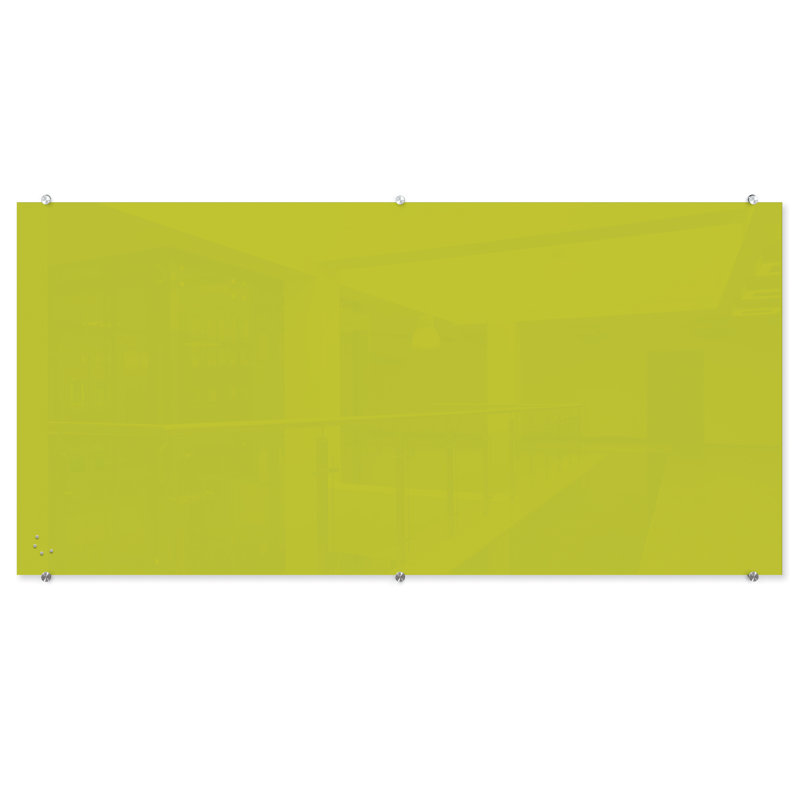 Tableau blanc magnétique en verre Mooreco Lime 4x8