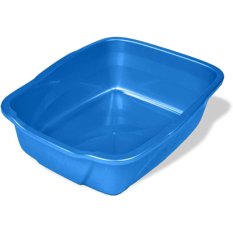 Pets Extra Small Open Cat Litter Box, Kitten/Rabbit Size, Blue, CP0