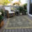 Machine Washable Indoor/Outdoor Xhevrie Gray Rug-1551397485