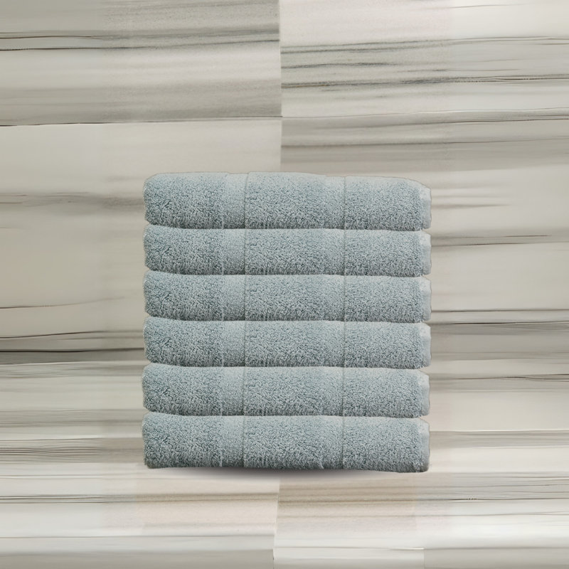 Plush Pile Guest Towel Sets, Blue