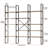 71 Inches Triple 5 Tier Book Shelf, Industrial Large Bookcase With Storage Cabinet Sturdy Metal Frame, Freestanding Display Shelving Unit-1563372531