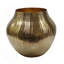 Vase à fleurs en aluminium doré-217603837