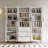 94.4" W Glass Book Cabinet Storage Bookcase-1080129759