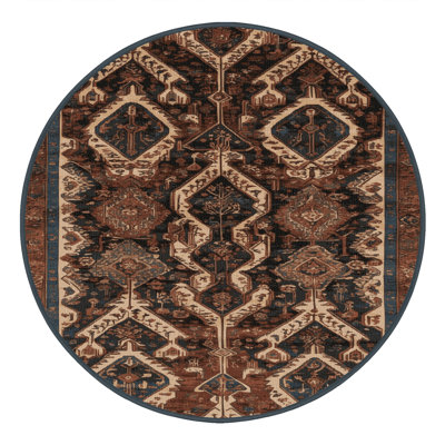 Tapis brun lavable à la machine