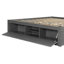 Structure de lit plateforme Maryanna avec 4 tiroirs de rangement et pied de lit relevable hydraulique, sans tête de lit-356429397