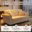 Canapé en velours 63 po Chesterfield-270445337