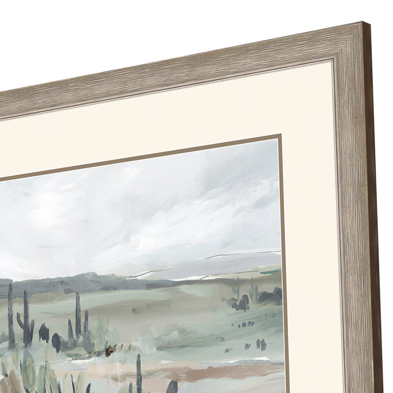 «Ruary Blue Cactus Field I», reproduction d'art sur papier