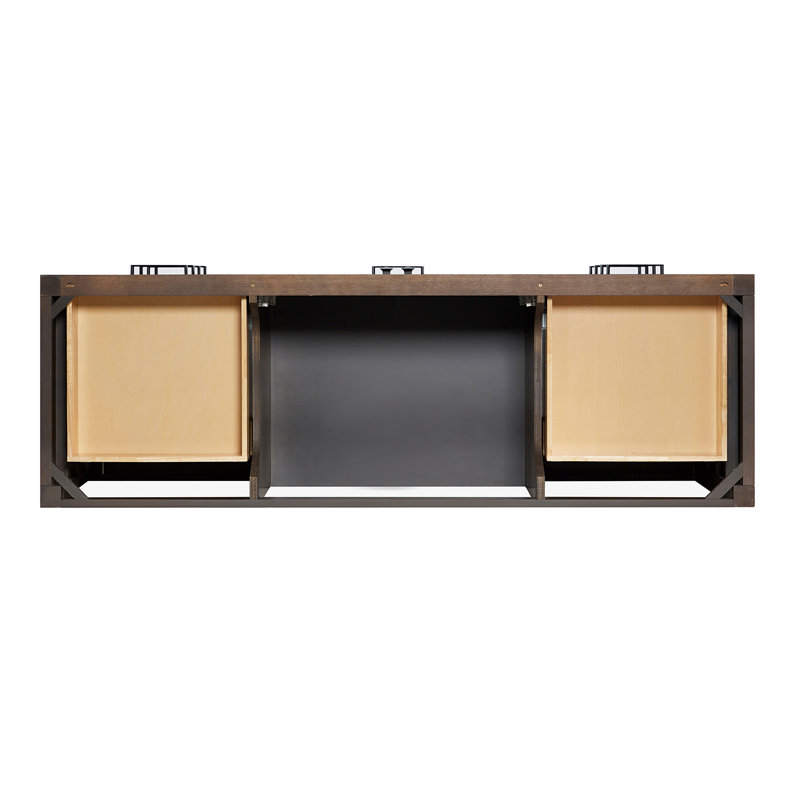 Grevera 67'' Single Bathroom Vanity with Top, Brown Oak, Rectangular