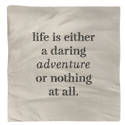 Serviette d’aventure à vie manuscrite