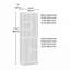 Grande armoire de rangement 71,42 "Farmhouse
