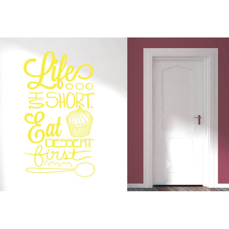 Wall Decal, Bright Yellow, Large