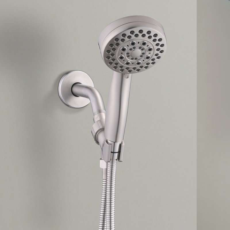 5 Mode Adjustable Settings Handheld Shower Head With Hose High Pressure Shower Heads