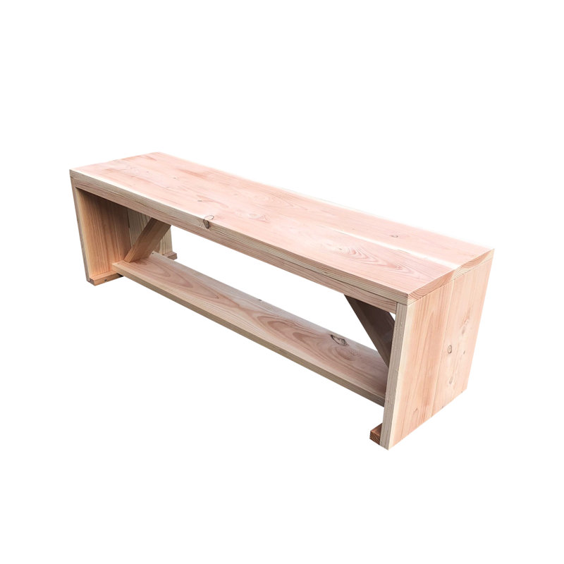 Milan Garden Bench Made Of Engineered Wood, 43 cm H x 120 cm W x 38 cm D