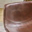  Ensemble de 2 tabourets de bar en similicuir, design industriel moderne avec pieds en métal, siège confortable de style selle, parfait pour la cuisine ou le bar, brun