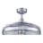 48" Retractable Blade Ceiling Fan with Light and Remote, Modern Fandelier Ceiling Fan, Patented Design Technology, Stronger Thicker Blades, Chrome-2121073425
