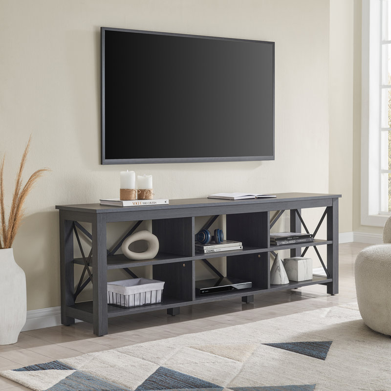 Unfinished TV Stand for TVs up to 75", Charcoal Grey