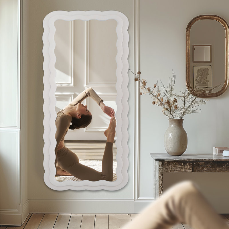 Wavy Full Length Mirror, 63" x 24"