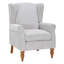 Fauteuil rembourré avec table d'appoint en bois massif-87189141