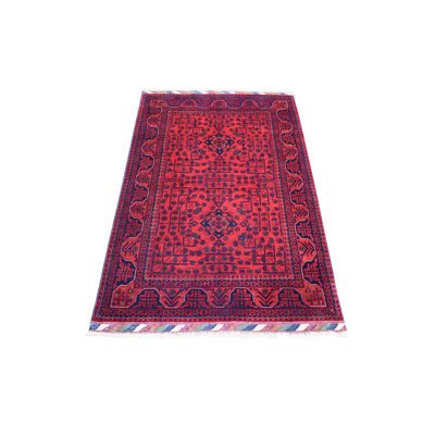 One-of-a-Kind 3'4" X 4'10" New Age Wool Area Rug in