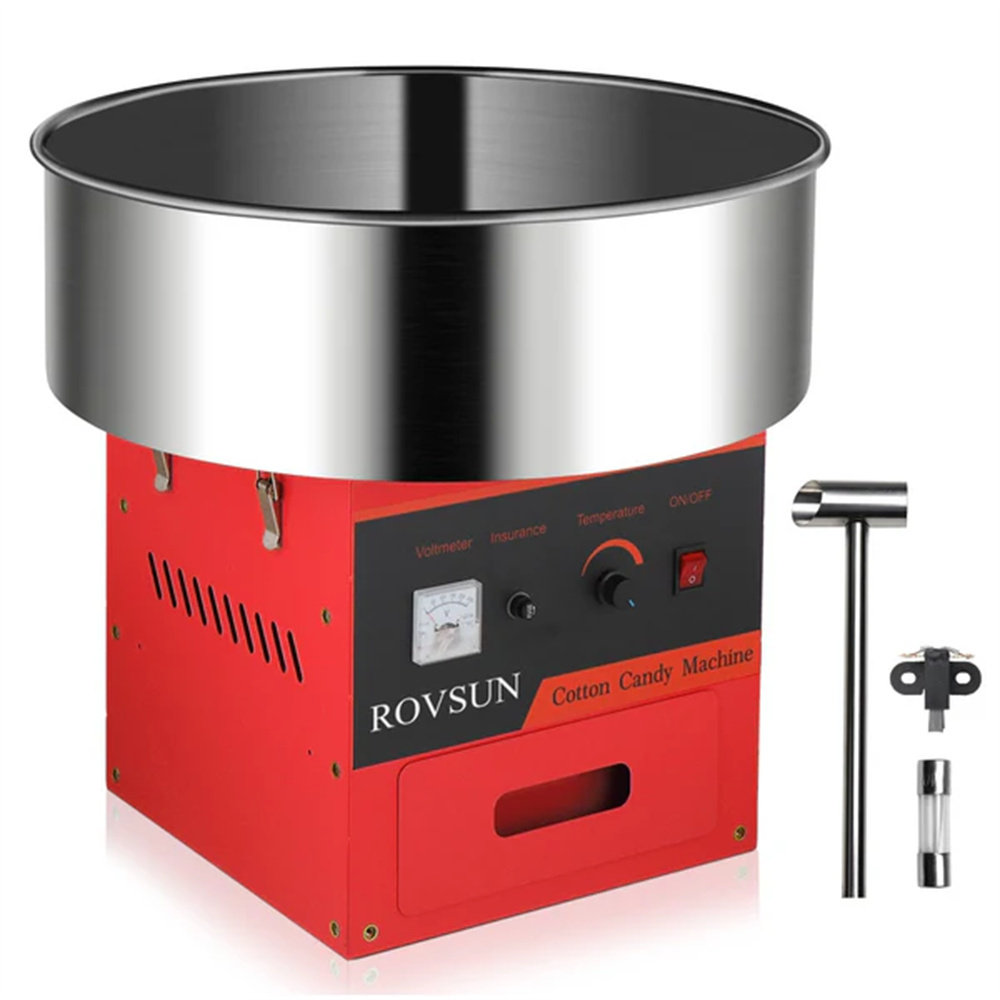 980W 110V Cotton Candy Machine Cart With Cover Winado