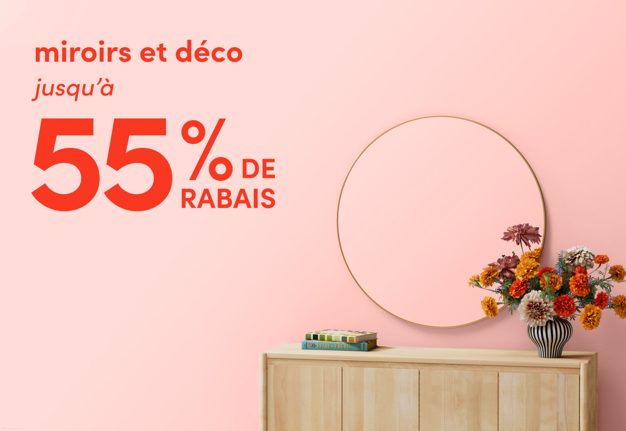 miroirs et déco en solde