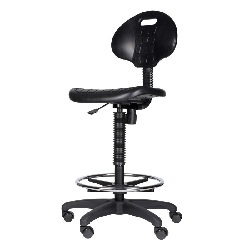 Romulus Rolling Task stool 22" -32" Height, No
