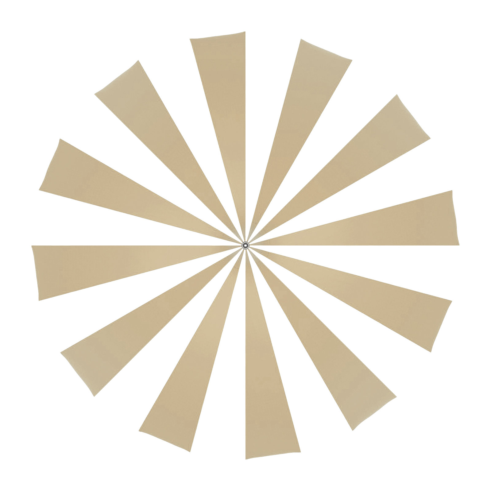 8.5' Sunbrella® Two-Tone Pagoda Umbrella, Antique Beige Sunbrella® Canvas