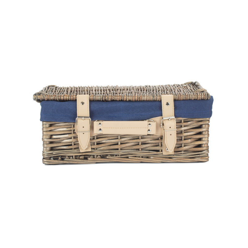 Wicker Picnic Hamper Basket with Lining