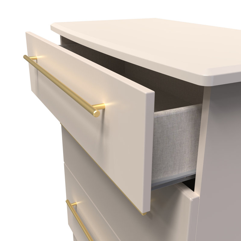 Fully Assembled Cillian 3 - Drawer Chest of Drawers, Kashmir Matt