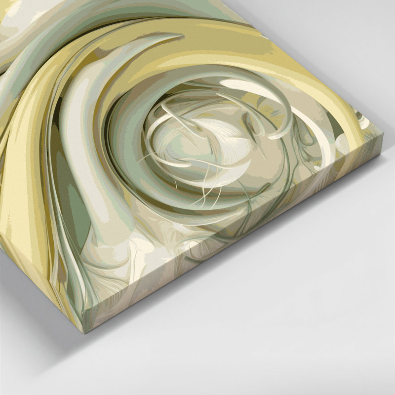 Art mural sur toile Biomorphic Abstraction 94, H 11 po x l 14 po