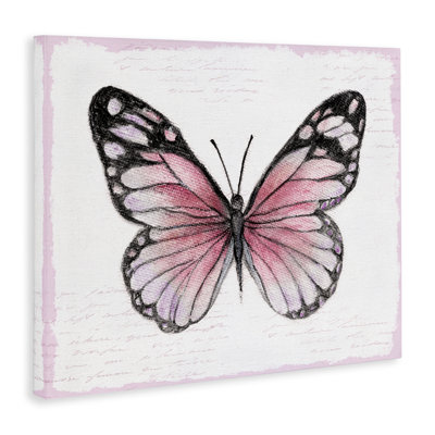 «Pink Monarch Butterfly», art mural par Janet Tava